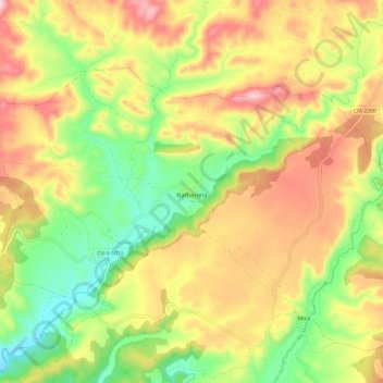 Narboneta topographic map, elevation, terrain