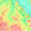 Plattin Township topographic map, elevation, terrain