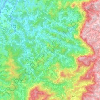 São Luís da Boa Sorte topographic map, elevation, terrain