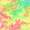 Montán topographic map, elevation, terrain