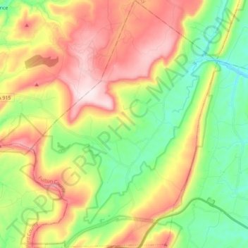 Wells Township topographic map, elevation, terrain
