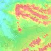 Semyduby Rural Hromada topographic map, elevation, terrain