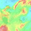 Yeşilova topographic map, elevation, terrain