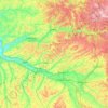 Quercy blanc topographic map, elevation, terrain