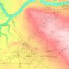 Boggy Creek topographic map, elevation, terrain