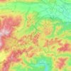 Slovak Paradise National Park topographic map, elevation, terrain