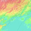 Thousand Islands National Park topographic map, elevation, terrain