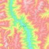 巴迪乡 topographic map, elevation, terrain