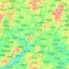Longchuan County topographic map, elevation, terrain