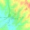 Pawnee City topographic map, elevation, terrain