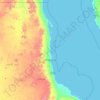 Bur Sudan topographic map, elevation, terrain