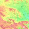 Yavatmal District topographic map, elevation, terrain