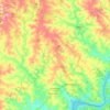 Obligado topographic map, elevation, terrain