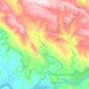 Região Quebra Anzol topographic map, elevation, terrain