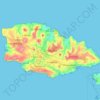 Gozo topographic map, elevation, terrain