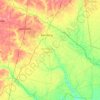 Bamberg County topographic map, elevation, terrain