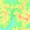 Brownsville topographic map, elevation, terrain