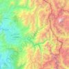 Provincia de Los Andes topographic map, elevation, terrain