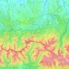 Tatra-Nationalpark topographic map, elevation, terrain