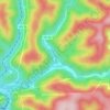 Rhodell topographic map, elevation, terrain