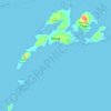 Out Skerries topographic map, elevation, terrain