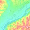 Taquarussu topographic map, elevation, terrain
