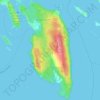 Penelakut Island topographic map, elevation, terrain