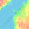 Ostrobothnia topographic map, elevation, terrain