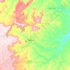 Corrente topographic map, elevation, terrain