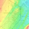 Hobart topographic map, elevation, terrain