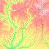 Устинівська селищна громада topographic map, elevation, terrain