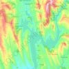 Kastraki-Stausee topographic map, elevation, terrain