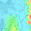 Cacia topographic map, elevation, terrain