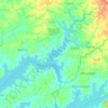 Lake Kwania topographic map, elevation, terrain