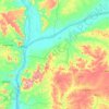 Bassa topographic map, elevation, terrain