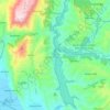 Pournari-I-Stausee topographic map, elevation, terrain