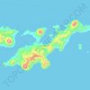 Lembata Island topographic map, elevation, terrain