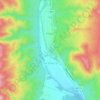 La Puerta topographic map, elevation, terrain