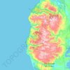 Isla Grande de Chiloé topographic map, elevation, terrain