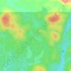 Lac des Îles topographic map, elevation, terrain