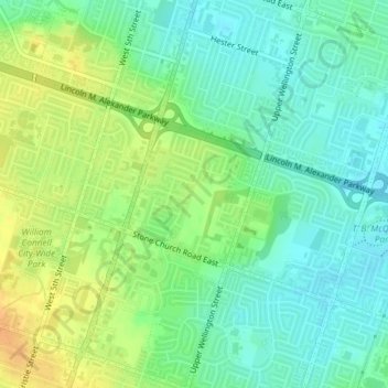 Jerome topographic map, elevation, terrain