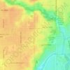 Meridian Hills topographic map, elevation, terrain