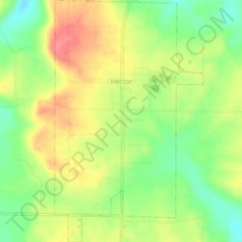 Hector topographic map, elevation, terrain