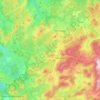 Gentioux topographic map, elevation, terrain