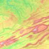 Tazewell County topographic map, elevation, terrain