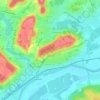 Brenouille topographic map, elevation, terrain