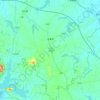 Jinji Town topographic map, elevation, terrain