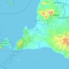 Pandeglang topographic map, elevation, terrain