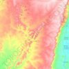 Croatá topographic map, elevation, terrain