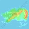 Bolshaya Muksalma Island topographic map, elevation, terrain